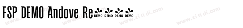 FSP DEMO Andove Re字体转换 FSP DEMO Andove Re字体转换